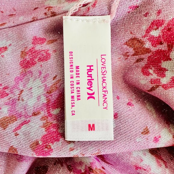 LOVESHACKFANCY X HURLEY UNDER THE SEA MERMAID METALLIC CROPPED BOMBER JACKET MD - Picture 8 of 11